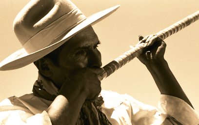 Cholita con hijo